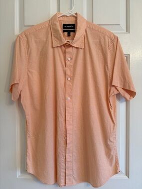 Bonobos Peach Short Sleeve Button-Down Shirt